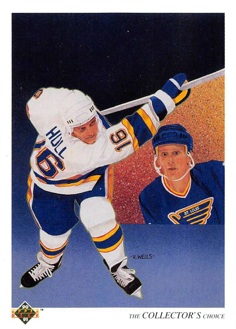 1990-91 Upper Deck Hockey #312 Brett Hull TC St. Louis Blues Image 1