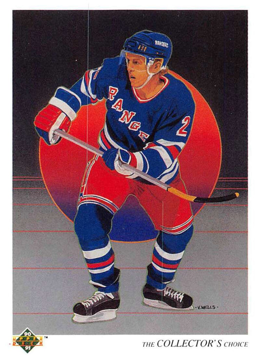1990-91 Upper Deck Hockey  #315 Brian Leetch TC  New York Rangers  Image 1