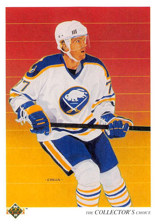 1990-91 Upper Deck Hockey  #318 Pierre Turgeon TC  Buffalo Sabres  Image 1