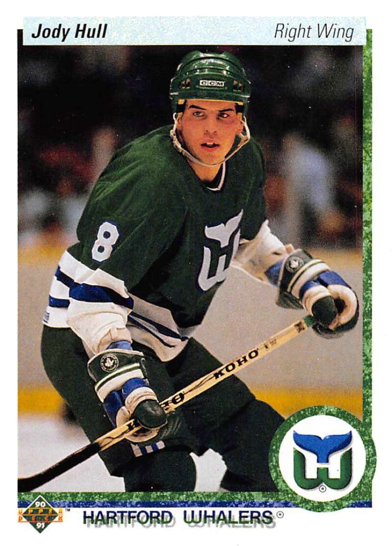 1990-91 Upper Deck Hockey #322 Jody Hull RC Rookie Image 1