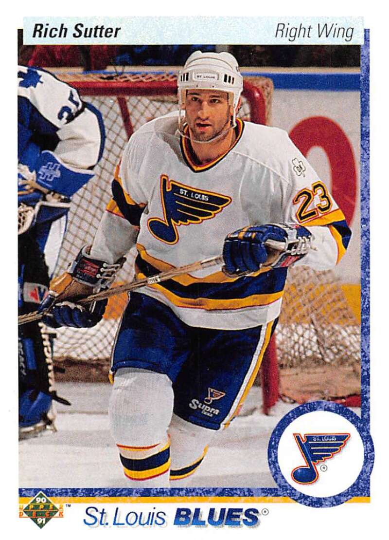 1990-91 Upper Deck Hockey #328 Rich Sutter St. Louis Blues Image 1