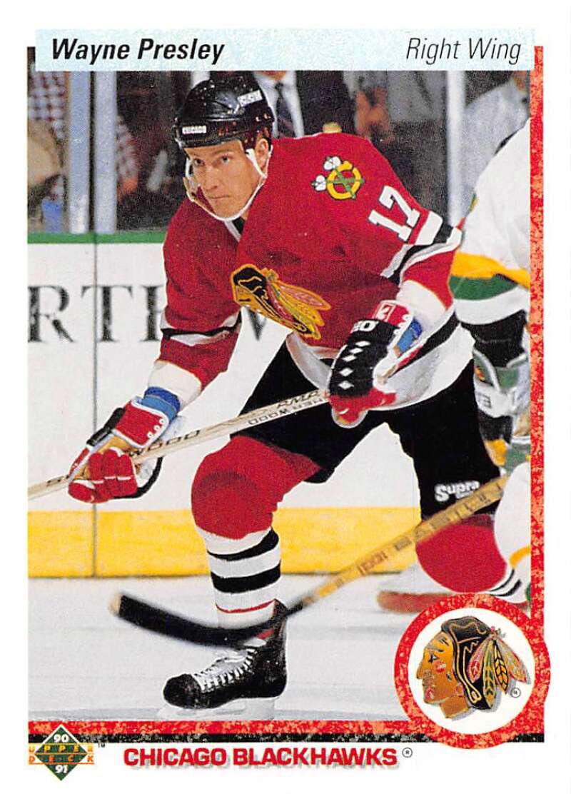 1990-91 Upper Deck Hockey #339 Wayne Presley Boston Bruins Image 1