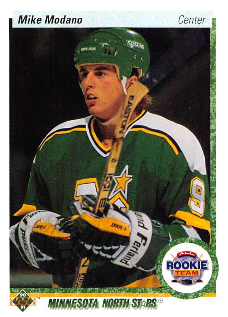 1990-91 Upper Deck Hockey #346 Mike Modano ART Minnesota North Stars Image 1