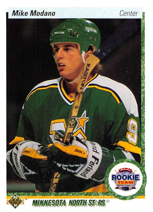 1990-91 Upper Deck Hockey  #346 Mike Modano ART  Minnesota North Stars  Image 1