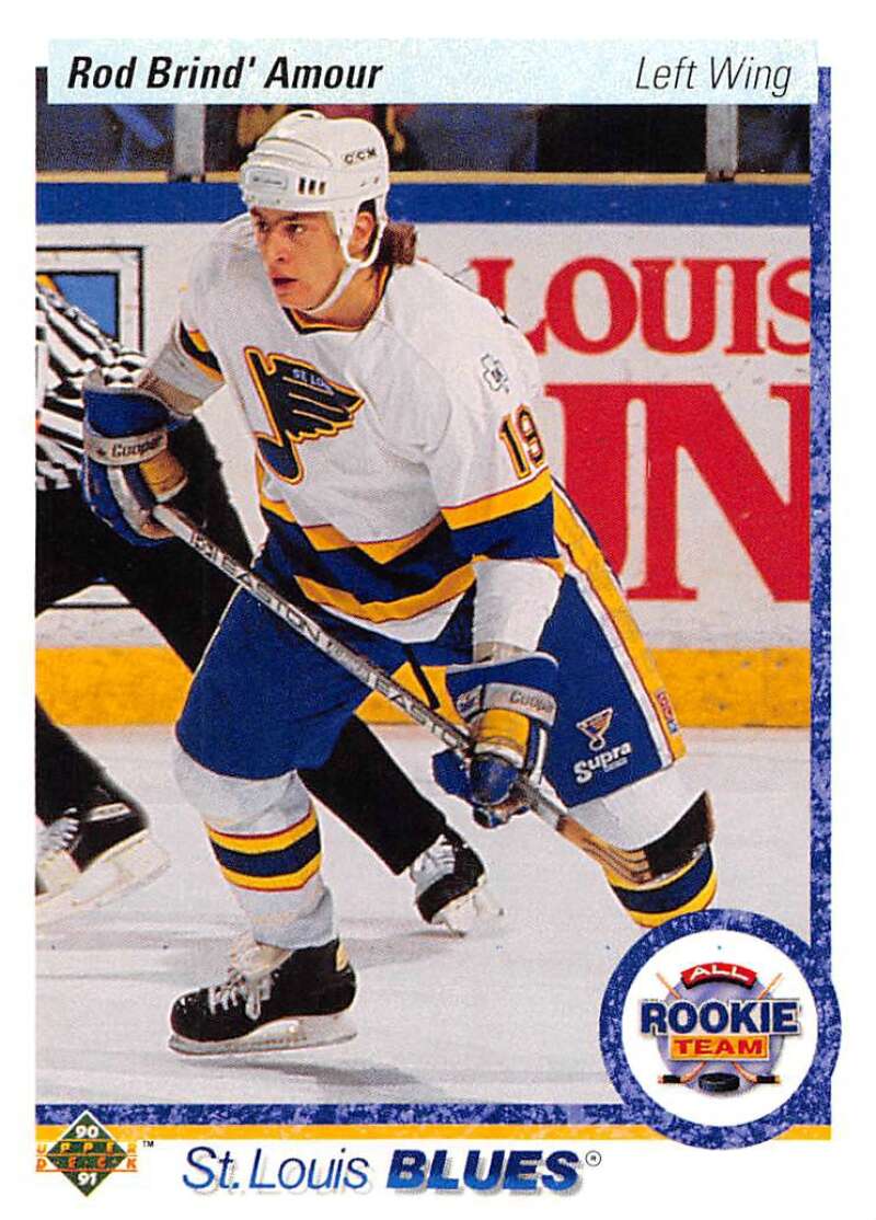 1990-91 Upper Deck Hockey #347 Rod Brind'Amour ART St. Louis Blues Image 1