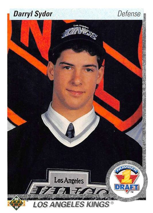 1990-91 Upper Deck Hockey  #358 Darryl Sydor  RC Rookie Los Angeles Kings  Image 1