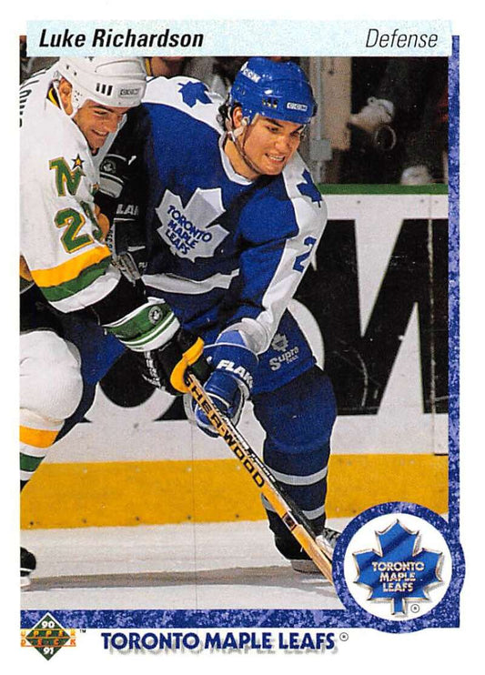 1990-91 Upper Deck Hockey  #362 Luke Richardson  Toronto Maple Leafs  Image 1