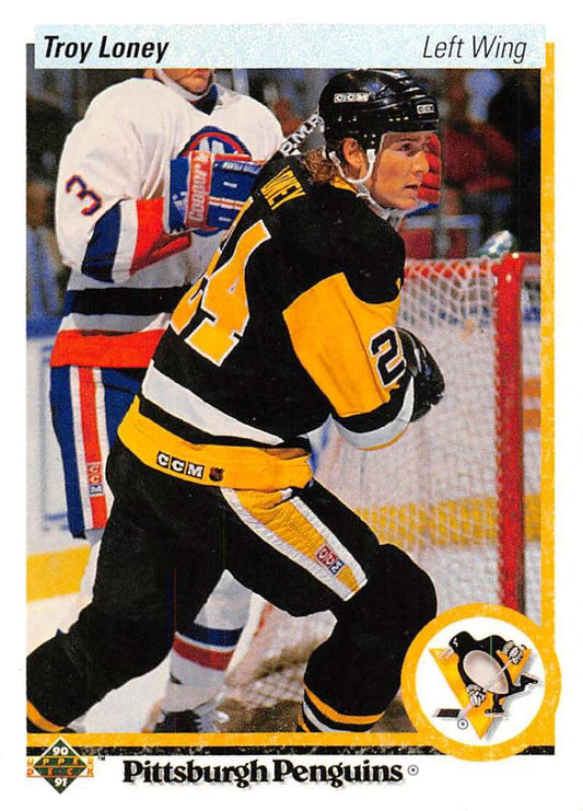 1990-91 Upper Deck Hockey  #367 Troy Loney  Pittsburgh Penguins  Image 1