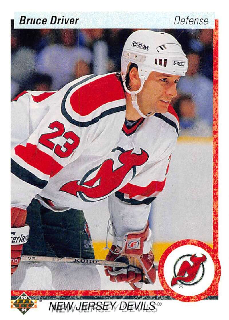 1990-91 Upper Deck Hockey #373 Bruce Driver New Jersey Devils Image 1