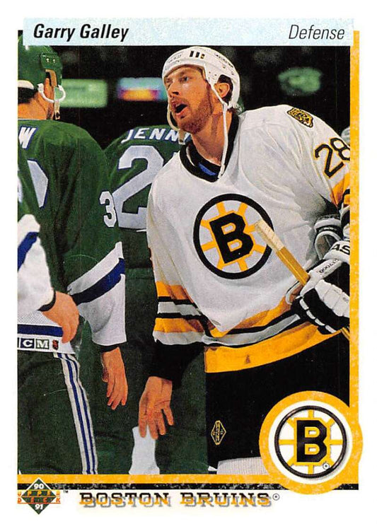 1990-91 Upper Deck Hockey  #379 Garry Galley  RC Rookie Boston Bruins  Image 1