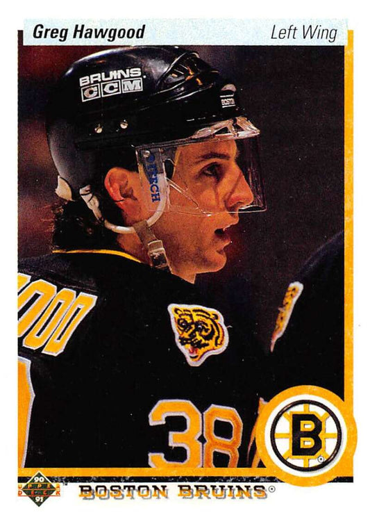 1990-91 Upper Deck Hockey  #391 Greg Hawgood   Image 1