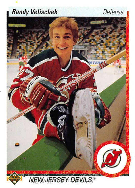 1990-91 Upper Deck Hockey  #392 Randy Velischek   Image 1