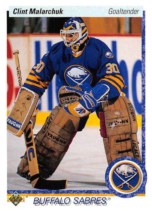 1990-91 Upper Deck Hockey  #399 Clint Malarchuk   Image 1