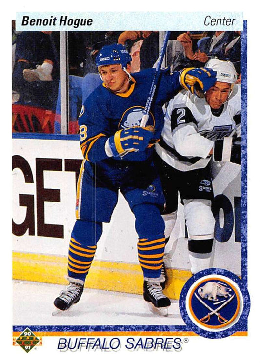 1990-91 Upper Deck Hockey  #402 Benoit Hogue  Buffalo Sabres  Image 1