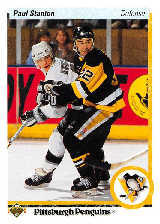 1990-91 Upper Deck Hockey  #404 Paul Stanton  Pittsburgh Penguins  Image 1