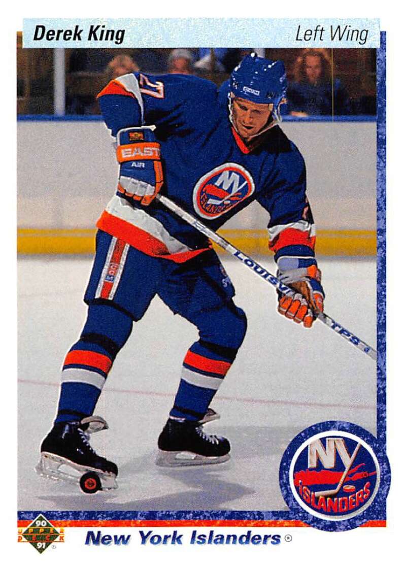 1990-91 Upper Deck Hockey #407 Derek King New York Islanders Image 1