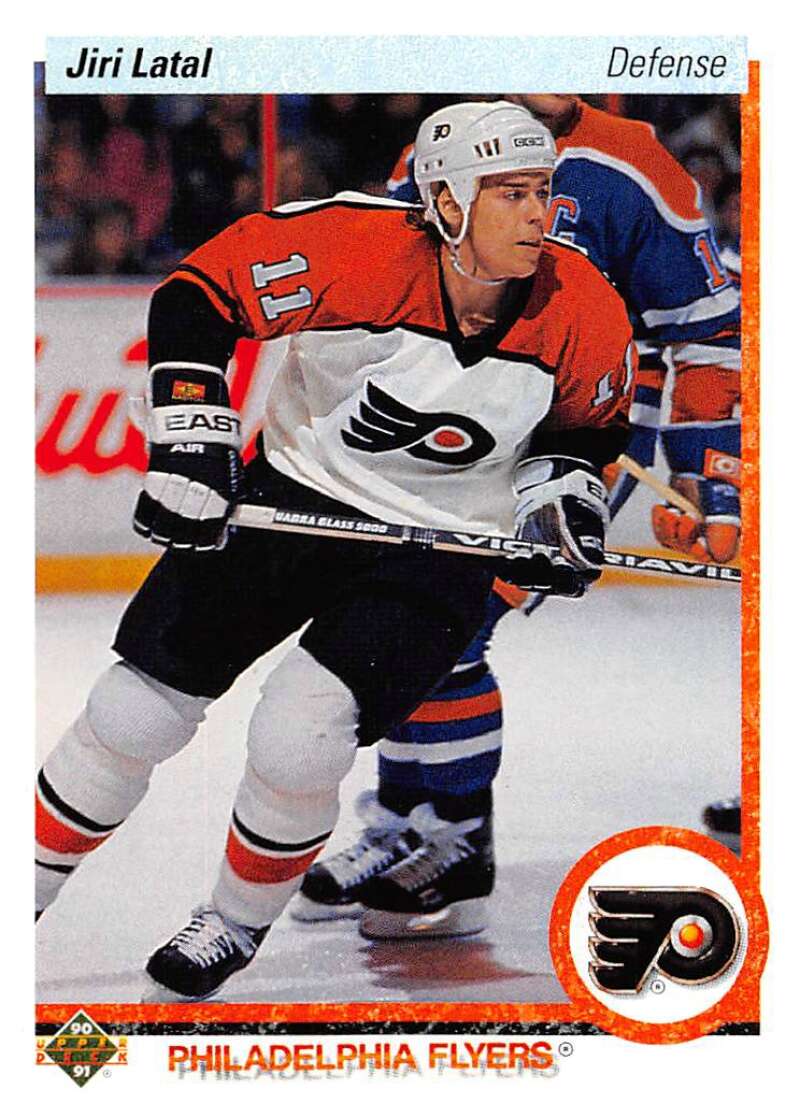 1990-91 Upper Deck Hockey #410 Jiri Latal Philadelphia Flyers Image 1