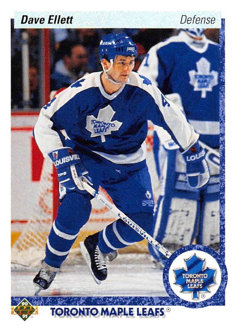1990-91 Upper Deck Hockey #413 Dave Ellett Image 1