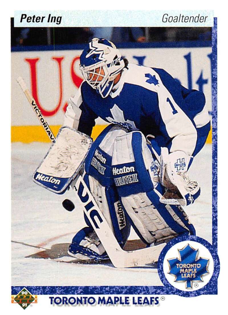1990-91 Upper Deck Hockey #432 Peter Ing Toronto Maple Leafs Image 1
