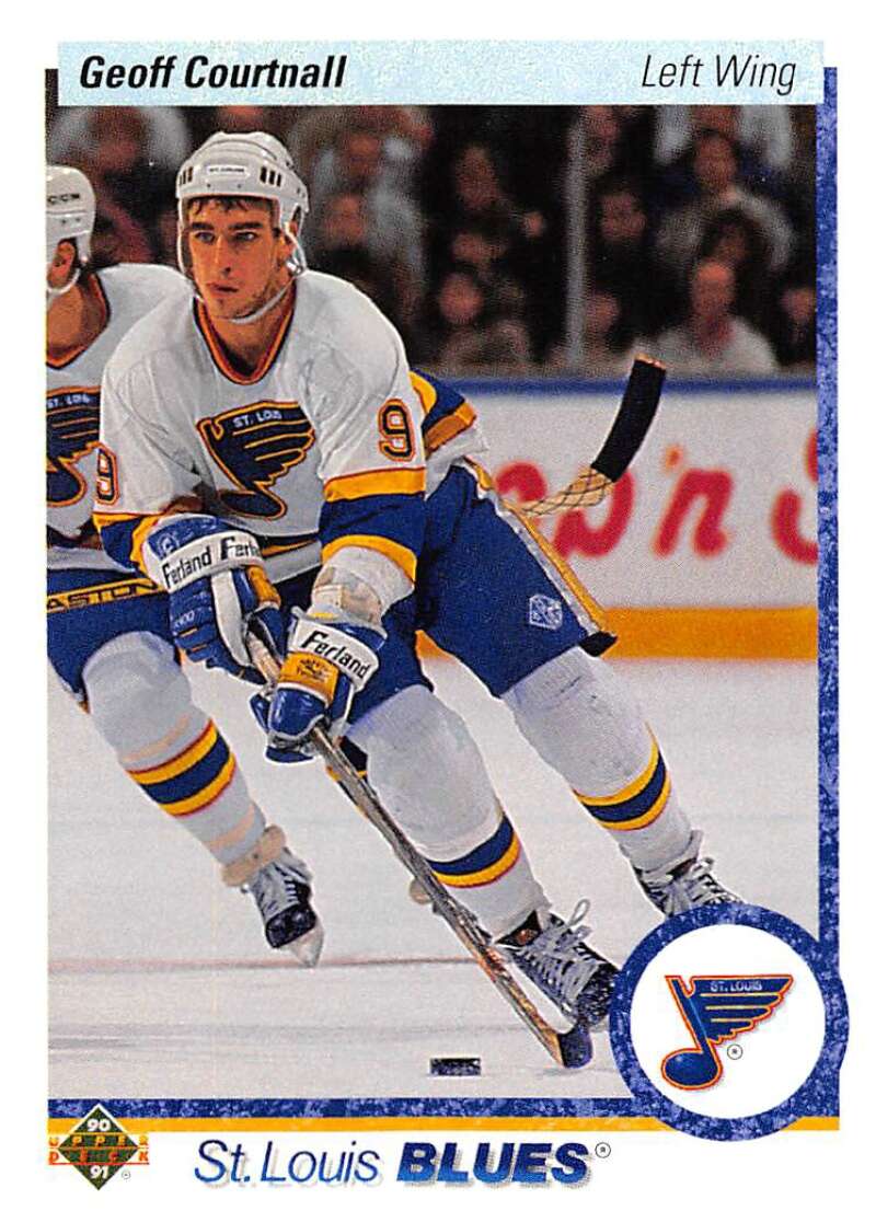 1990-91 Upper Deck Hockey #438 Geoff Courtnall Image 1