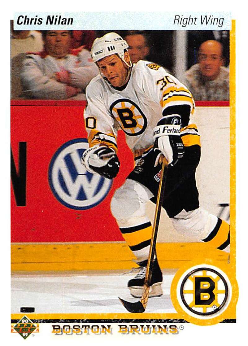 1990-91 Upper Deck Hockey #442 Chris Nilan Image 1