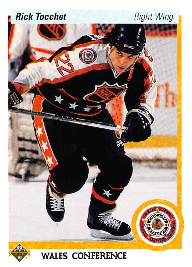 1990-91 Upper Deck Hockey #488 Rick Tocchet AS Philadelphia Flyers Image 1