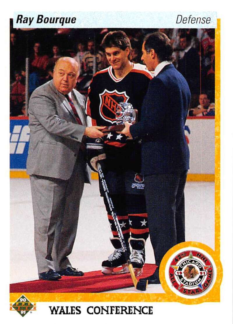 1990-91 Upper Deck Hockey #489 Ray Bourque AS Image 1