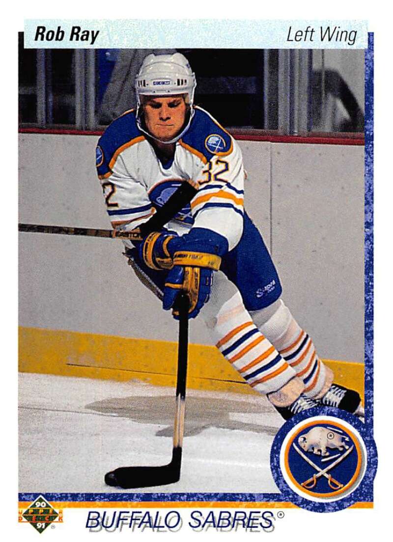 1990-91 Upper Deck Hockey #516 Robert Ray RC Rookie Buffalo Sabres Image 1
