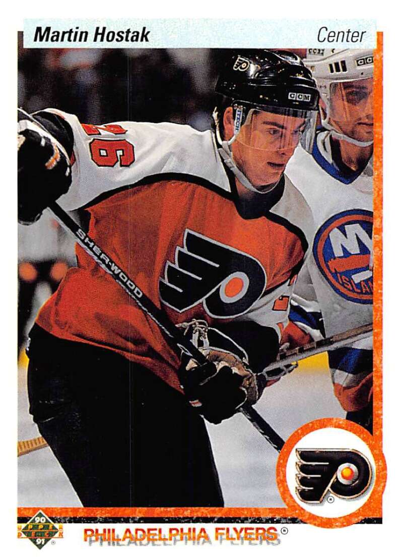 1990-91 Upper Deck Hockey #542 Martin Hostak Philadelphia Flyers Image 1