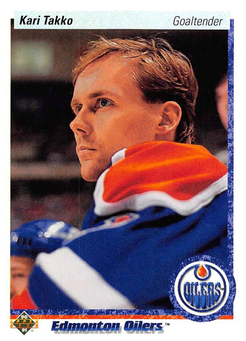 1990-91 Upper Deck Hockey #543 Kari Takko Edmonton Oilers Image 1
