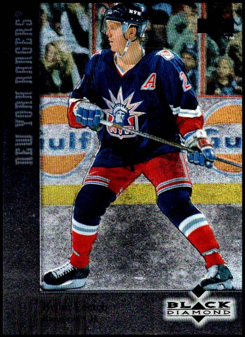 1996-97 Black Diamond #12 Brian Leetch New York Rangers V90066 Image 1