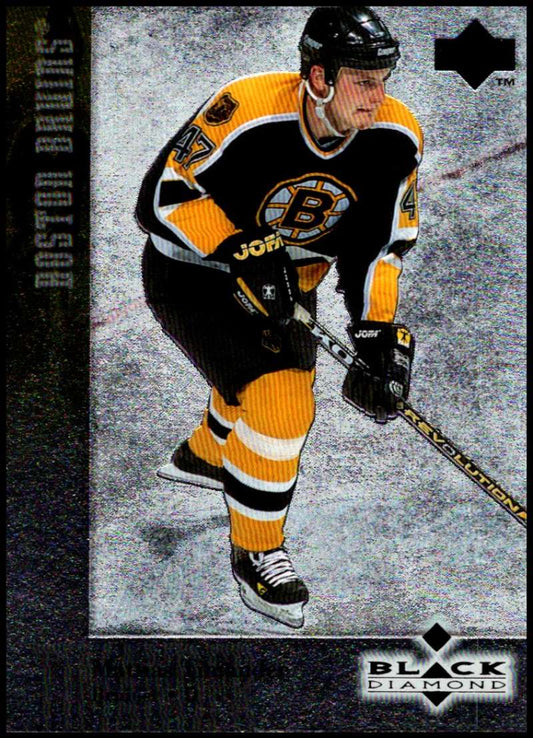 1996-97 Black Diamond #47 Mattias Timander  RC Rookie Boston Bruins  V90101 Image 1