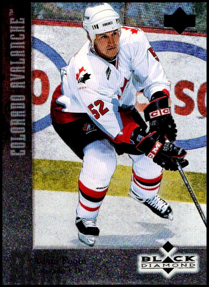 1996-97 Black Diamond #52 Adam Foote Colorado Avalanche V90106 Image 1
