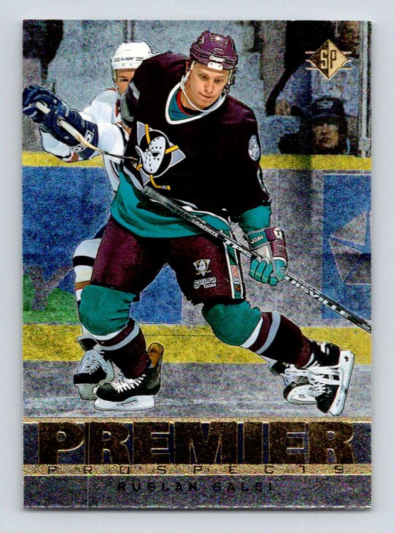 1996-97 SP Hockey #169 Ruslan Salei RC Rookie Anaheim Ducks V91098 Image 1