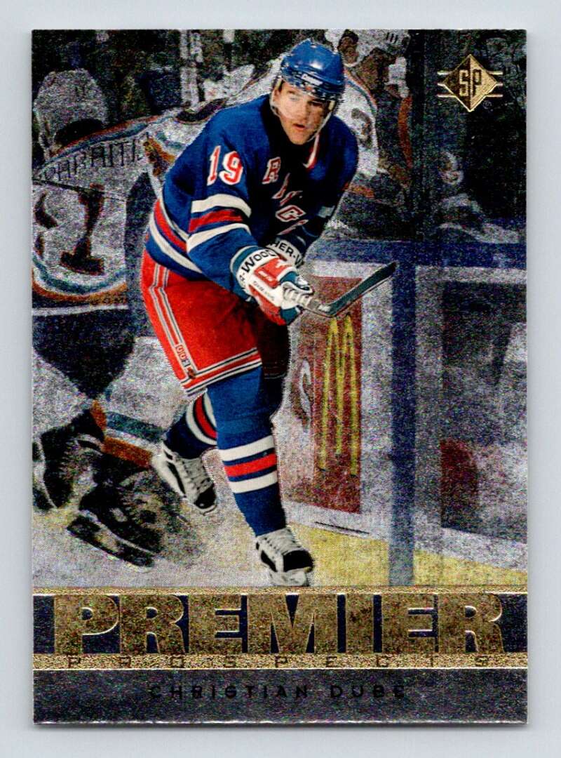 1996-97 SP Hockey #183 Christian Dube New York Rangers V91112 Image 1
