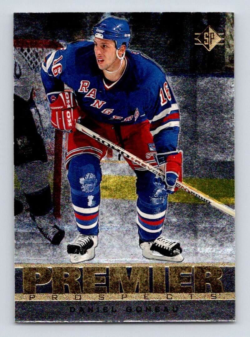 1996-97 SP Hockey #184 Daniel Goneau RC Rookie Rangers V91113 Image 1