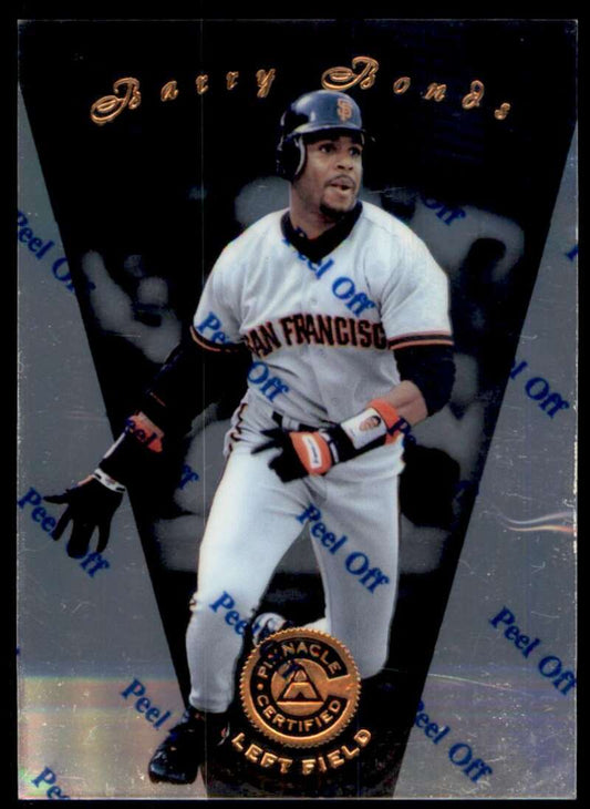 1997 Pinnacle Certified Baseball #1 Barry Bonds  San Francisco Giants  V86467 Image 1