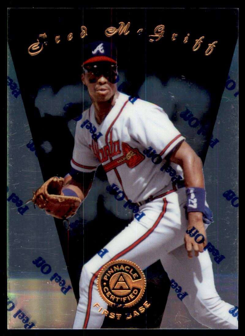 1997 Pinnacle Certified Baseball #8 Fred McGriff Atlanta Braves V86474 Image 1