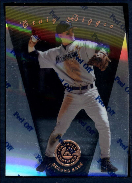 1997 Pinnacle Certified Baseball #9 Craig Biggio  Houston Astros  V86475 Image 1
