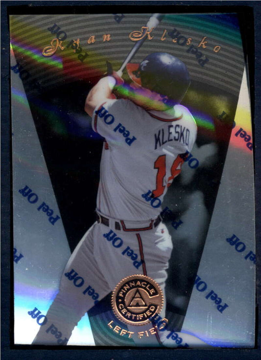 1997 Pinnacle Certified Baseball #14 Ryan Klesko  Atlanta Braves  V86480 Image 1
