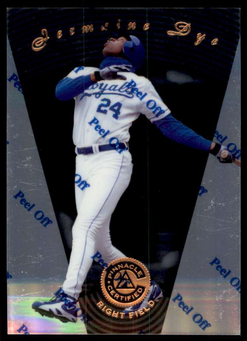 1997 Pinnacle Certified Baseball #15 Jermaine Dye  Kansas City Royals  V86481 Image 1