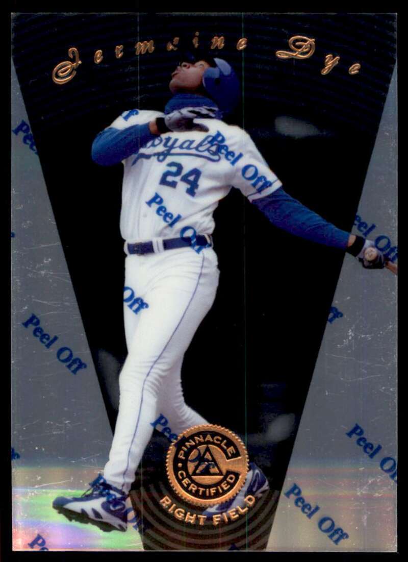 1997 Pinnacle Certified Baseball #15 Jermaine Dye Kansas City Royals V86481 Image 1
