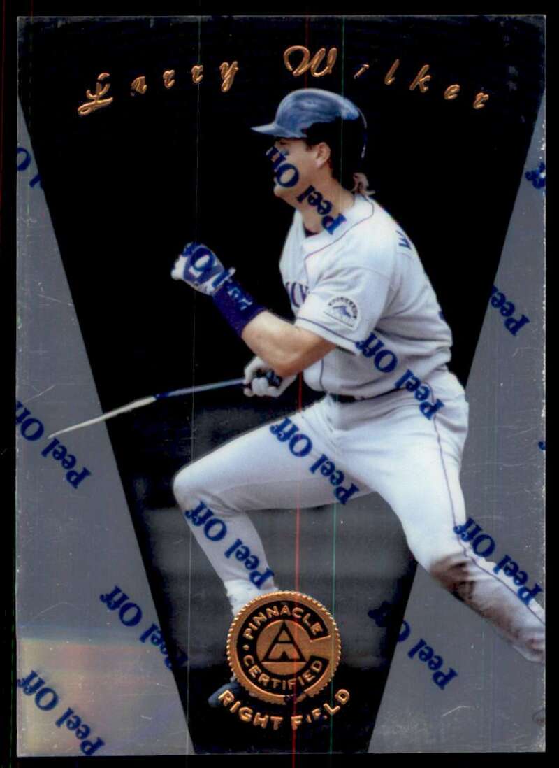 1997 Pinnacle Certified Baseball #24 Larry Walker Colorado Rockies V86490 Image 1