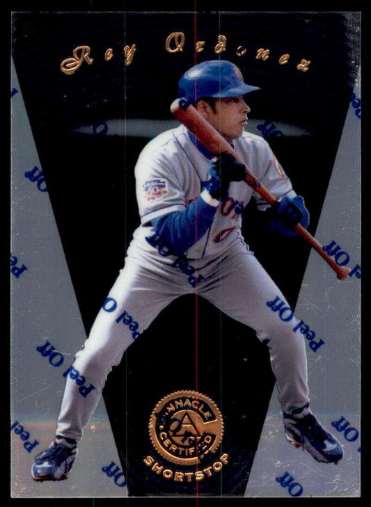 1997 Pinnacle Certified Baseball #32 Rey Ordonez  New York Mets  V86498 Image 1
