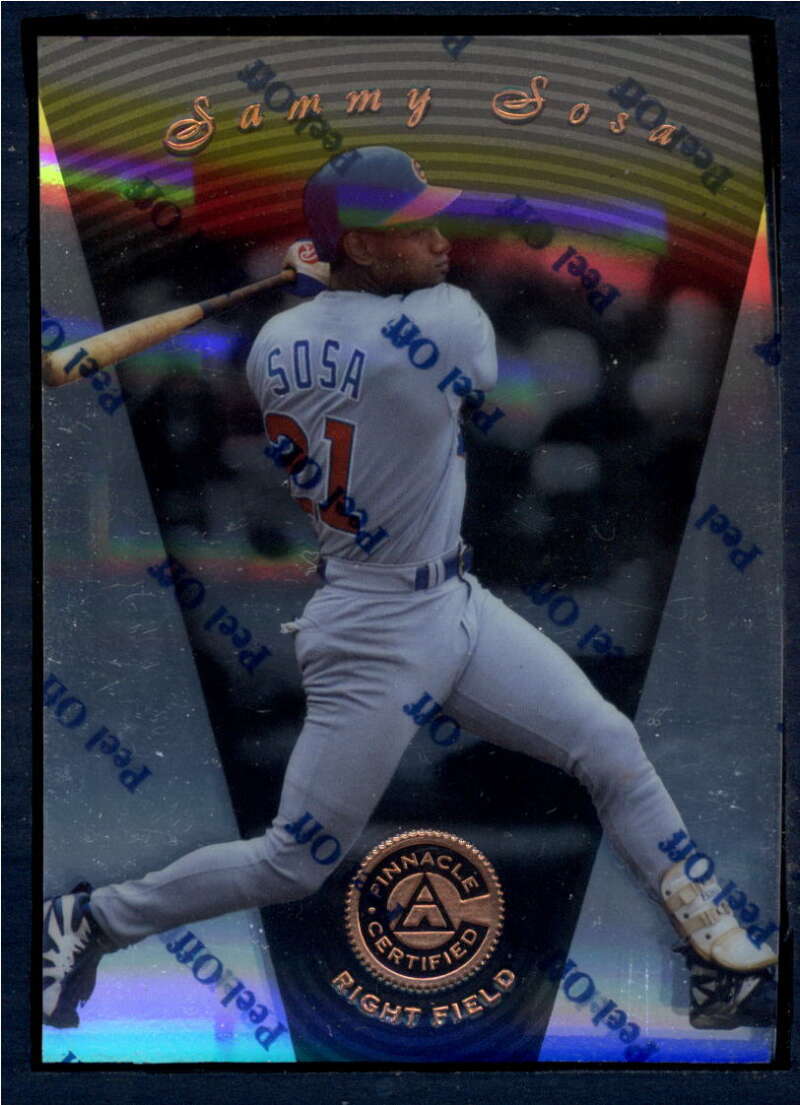 1997 Pinnacle Certified Baseball #35 Sammy Sosa Chicago Cubs V86501 Image 1