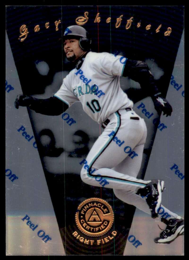 1997 Pinnacle Certified Baseball #44 Gary Sheffield Florida Marlins V86510 Image 1