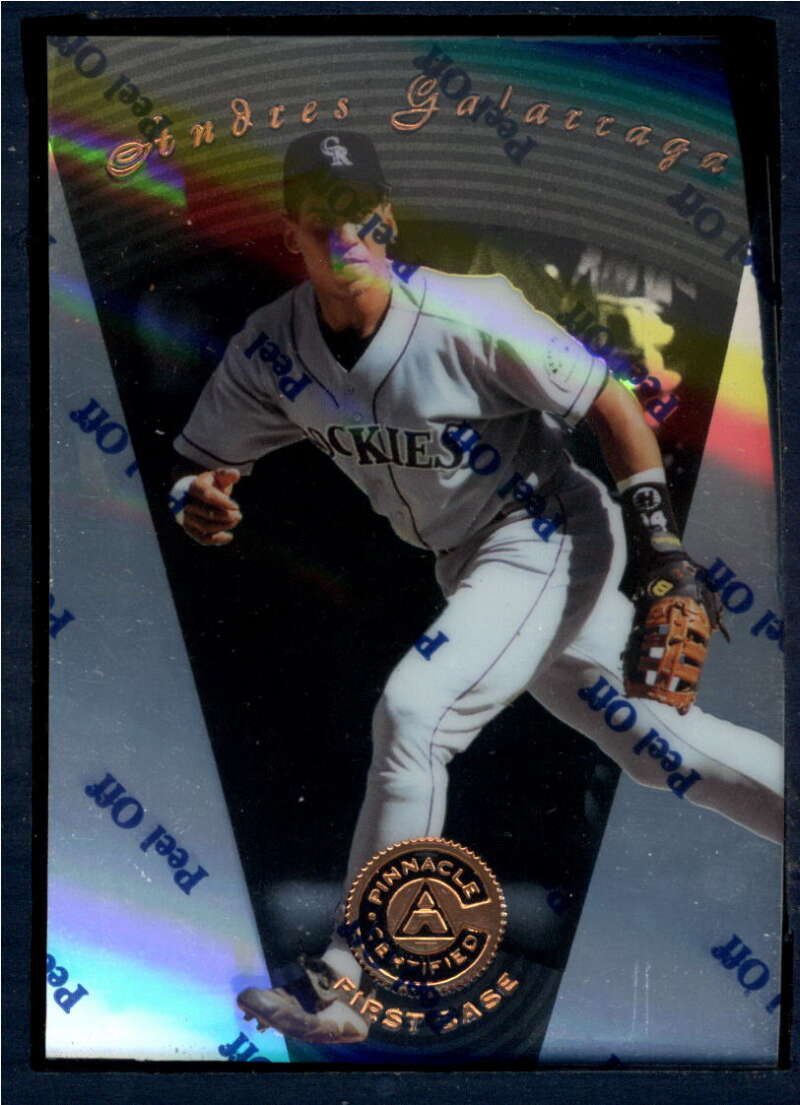 1997 Pinnacle Certified Baseball #48 Andres Galarraga Colorado Rockies V86514 Image 1