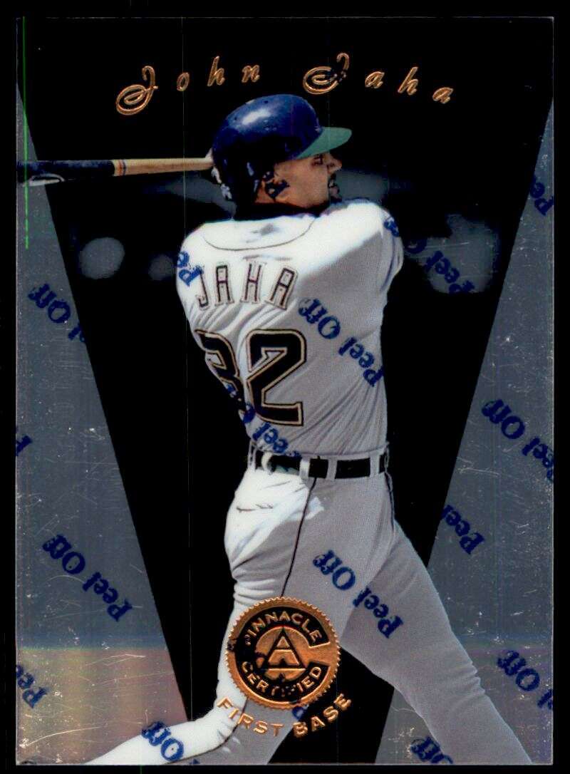 1997 Pinnacle Certified Baseball #57 John Jaha Milwaukee Brewers V86523 Image 1