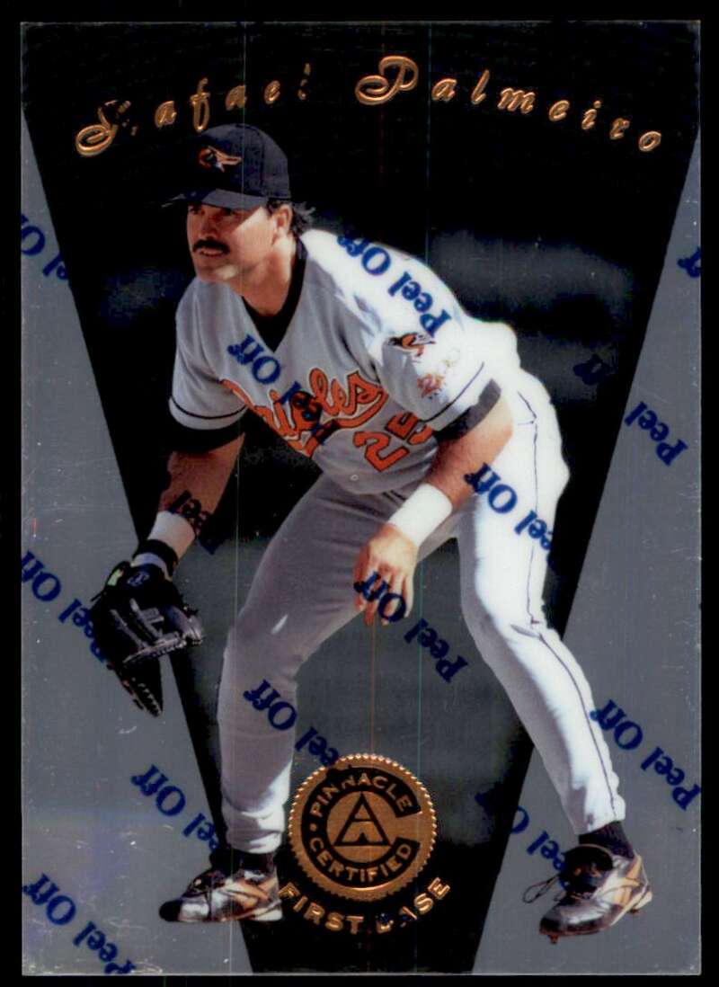 1997 Pinnacle Certified Baseball #61 Rafael Palmeiro Baltimore Orioles V86527 Image 1