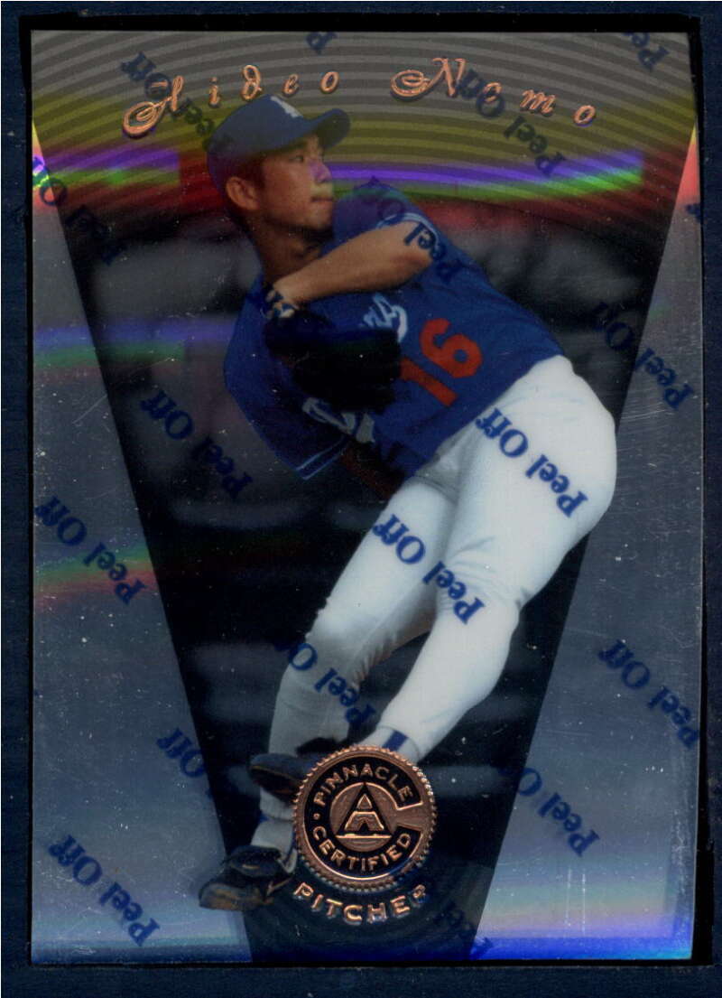 1997 Pinnacle Certified Baseball #63 Hideo Nomo Los Angeles Dodgers V86529 Image 1